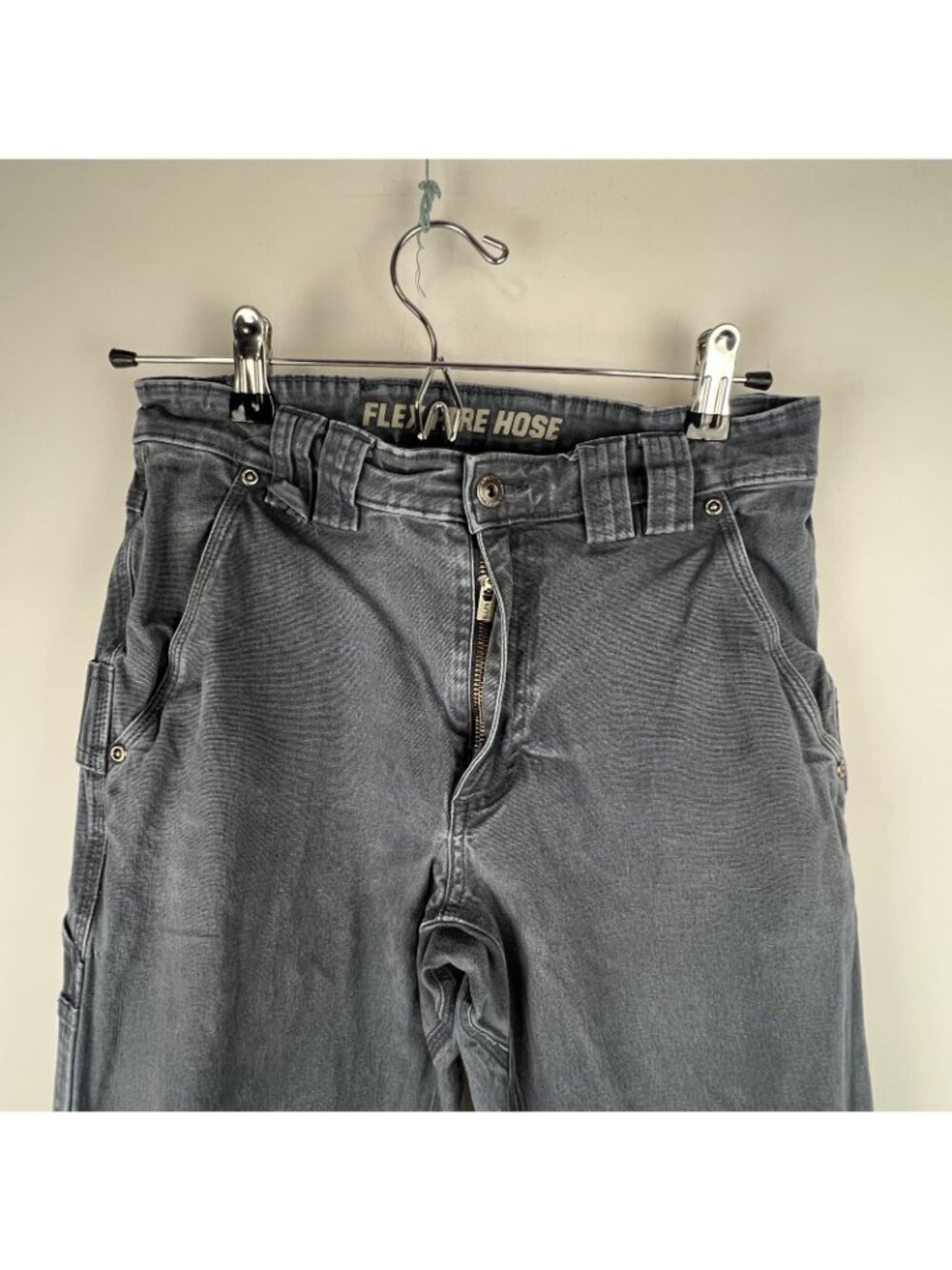 Duluth Trading Co Flex Fire Hose Pants Mens 30x32 Steel Straight Leg - Picture 2 of 9